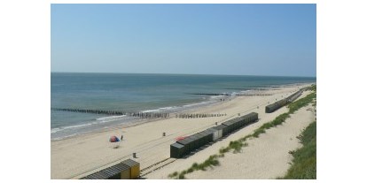 Reisemobilstellplatz - öffentliche Verkehrsmittel - Niederlande - Strand hinter Campingplatz - Camping Janse Zoutelande