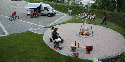 Reisemobilstellplatz - Art des Stellplatz: vor Campingplatz - Bad Bayersoien - Via Claudia Camping
