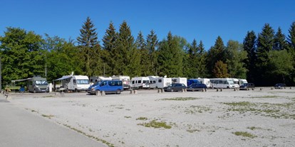 Reisemobilstellplatz - Wintercamping - Bayern - Volles Haus - schon am 1. Tag der Eröffnung. Quelle: Stadt Penzberg - Berghalde Penzberg