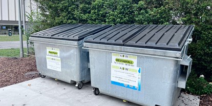 Reisemobilstellplatz - Barchem - Die Müllentsorgung bei Safe Harbour ist durch die ABW Abfallberatung Wintershoff gewährleistet.  - Safe Harbour Vreden "Am Kult"