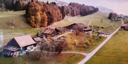Reisemobilstellplatz - Frischwasserversorgung - Schweiz - Hubertingerhof im schönen Goldingertal.