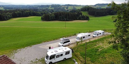 Motorhome parking space - Grauwasserentsorgung - Bad Waldsee - Blickrichtung Süd - West - Stellplatz Lankrain