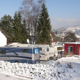 Wohnmobilstellplatz: Auch der Winter hat seine Reize. - MINI -Stellplatz in Dornbirn