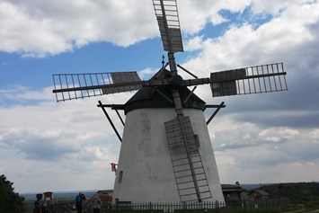 Wohnmobilstellplatz: ca. in 5 km Entfernung ist die  Weinstadt Retz mit der gekannten "Windmühle" - Idyllisches Plätzchen im Weinviertel