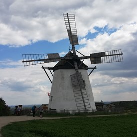 Wohnmobilstellplatz: ca. in 5 km Entfernung ist die  Weinstadt Retz mit der gekannten "Windmühle" - Idyllisches Plätzchen im Weinviertel