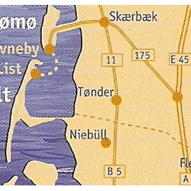 Wohnmobilstellplatz: Anfahrt aus Niebüll über B 5 oder  Flensburg über A/7 /E45 nach
DK 6780 Skaerbaek -Sondernaes  Holmvej 18 - Reitstall- Nordseeküste .Landhaus Sondernaes ..Holmvej 18.. DK 6780 