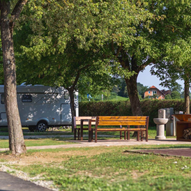 Wohnmobilstellplatz: Common spot in campsite - Campingplatz Natura – Terme Olimia*****