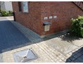 Wohnmobilstellplatz: Frischwasser, Grauwasser- und Müllentsorgung vor Ort - „Haus des Brotes“ Bahnhof Velten
