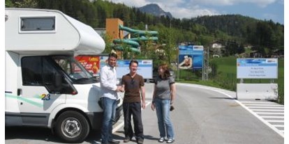 Motorhome parking space - Gschwand - http://www.golling.info - Aqua Salza Wellness & Bad Golling GmbH