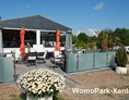Wohnmobilstellplatz: Wintergarten und Terrasse, am Wochenende in der Saison mit Bewirtung! - Wohnmobilpark Xanten