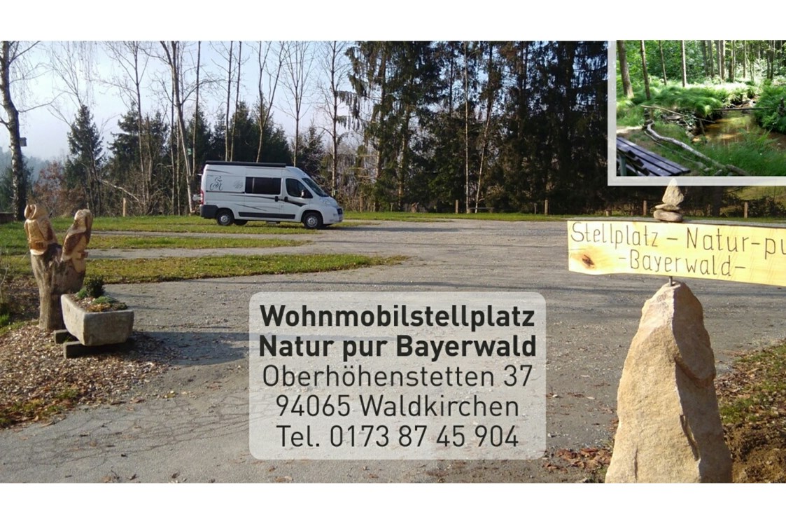 Wohnmobilstellplatz: Womo Stellplatz  - Natur pur Bayerwald