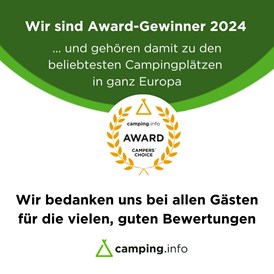 Wohnmobilstellplatz: Bei der Camping.info Award 2015, 2017, 2018, 2019, 2020 , 2021, 2022 und 2024 haben die Benutzer des größten Campingportals Europas Skiveren Camping  als besten Campingplatz Dänemarks gewählt. - Skiveren Camping