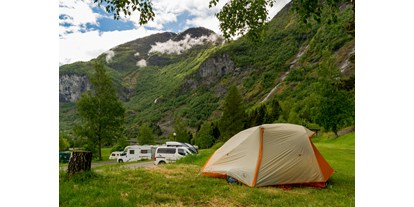 Motorhome parking space - Umgebungsschwerpunkt: am Land - Norway - Campingplatz - Flåm Camping og Vandrarheim