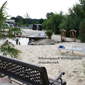 Wohnmobilstellplatz: Strandlandschaft auf unserem Erholungspark Wehlingsheide - Reisemobilhafen Erholungspark Wehlingsheide