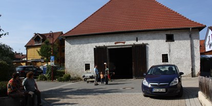 Reisemobilstellplatz - Neunkirchen (Neckar-Odenwald-Kreis) - Alte Kelter, direkt am Neckar - Stellplatz Haßmersheim