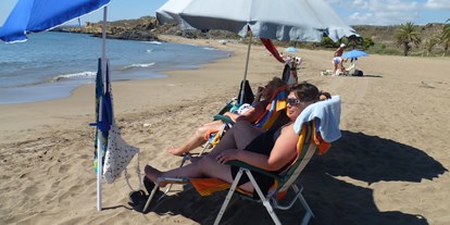 Reisemobilstellplatz - Grauwasserentsorgung - Spanien - Unser Strand nur 3 km vom Stellplatz - Womo- Puerto Villa Brisa 
