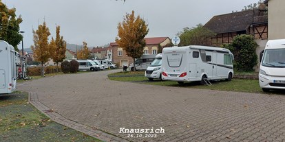 Reisemobilstellplatz - Umgebungsschwerpunkt: Stadt - Thüringen - Wohnmobil-Stellplatz „An der Kyffhäuser-Therme“