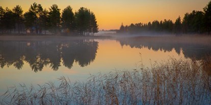 Reisemobilstellplatz - Umgebungsschwerpunkt: Fluss - Schweden - Morgendämmerung - Trollforsen Camping & Cottages Services AB