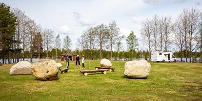 Reisemobilstellplatz - Spielplatz - Schweden - mit Feuerstelle - Trollforsen Camping & Cottages Services AB