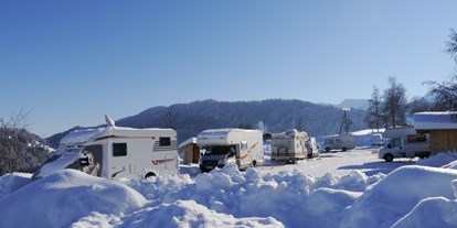 Reisemobilstellplatz - Wintercamping - Region Allgäu - Traumwinter  - Hochgratblick
