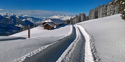 Reisemobilstellplatz - Umgebungsschwerpunkt: Berg - Alpenregion Bludenz - Winterstimmung - Stellplatz Düns