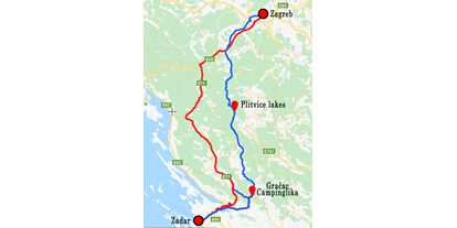 Reisemobilstellplatz - Umgebungsschwerpunkt: am Land - Dalmatien - Camping lika