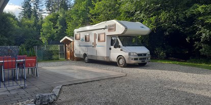 Reisemobilstellplatz - Wohnwagen erlaubt - Schweiz - Stellplatz Waldruh