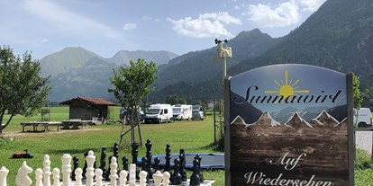 Reisemobilstellplatz - Stromanschluss - Alpen - Ferienhof Sunnawirt