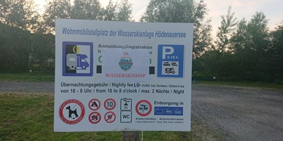 Reisemobilstellplatz - Itter - Neuer Preis, aber schöner Platz - Stellplatz am Hödenauer See/ Wasserskilift Kiefersfelden