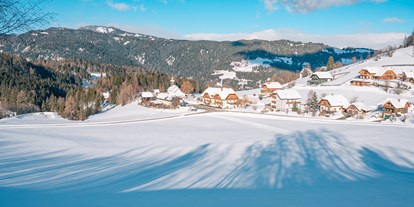 Reisemobilstellplatz - Wintercamping - Alpen - Ort Karchau im Winter - Alpengasthaus Moser