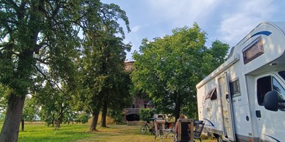 Reisemobilstellplatz - Art des Stellplatz: am Bauernhof - Nordkirchen - Campen am Mühlturm im Münsterland (Einzelstellplatz)