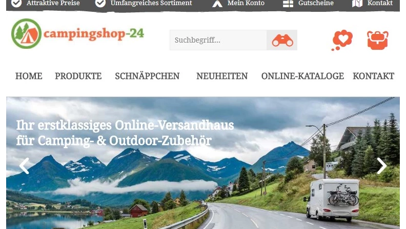 Ordina comodamente online i prodotti per il campeggio e l'outdoor! - stellplatz.info
