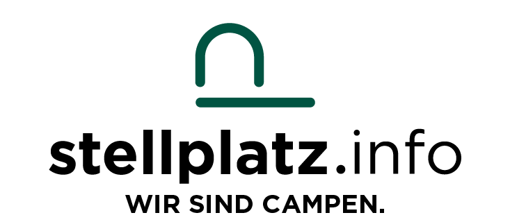 Logotipo de stellplatz.info 2022 con reclamo