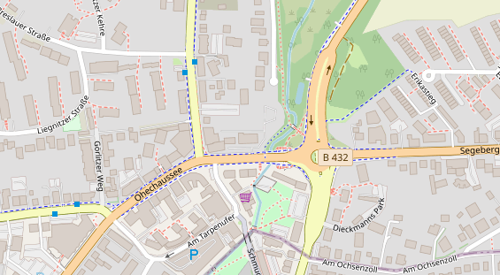 Stellplatz auf Satellitenbild