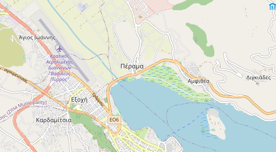 Area di sosta per camper sulla carta