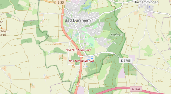 Aire camping-car sur la carte