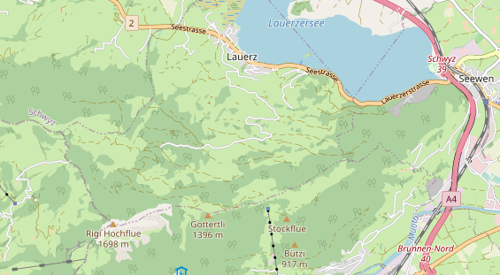 Area di sosta per camper sulla carta