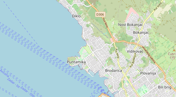 Aire camping-car sur la carte