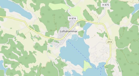 Aire camping-car sur la carte