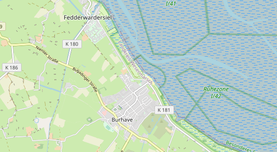 Aire camping-car sur la carte