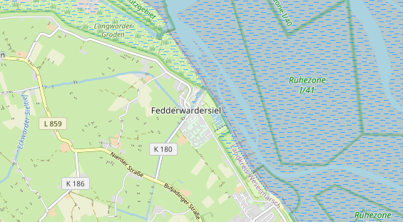 Area di sosta per camper sulla carta