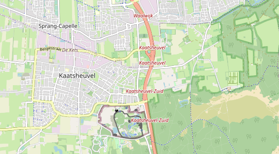 Area di sosta per camper sulla carta