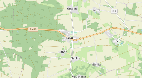 Aire camping-car sur la carte