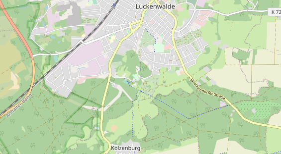 Area di sosta per camper sulla carta