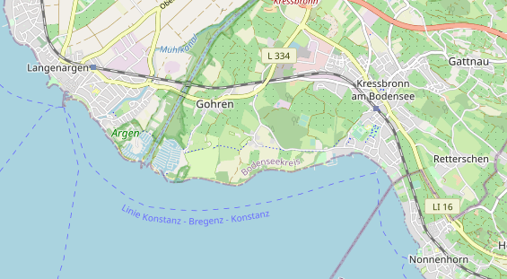 Area di sosta per camper sulla carta