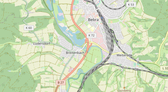 Area di sosta per camper sulla carta