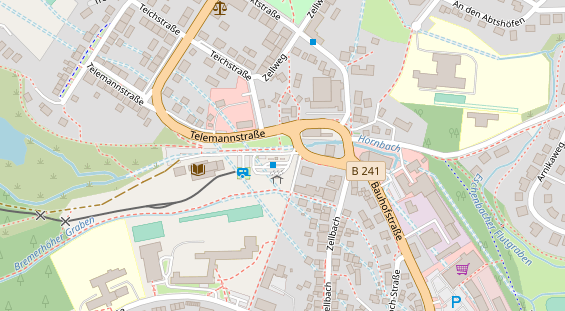 Stellplatz auf Satellitenbild