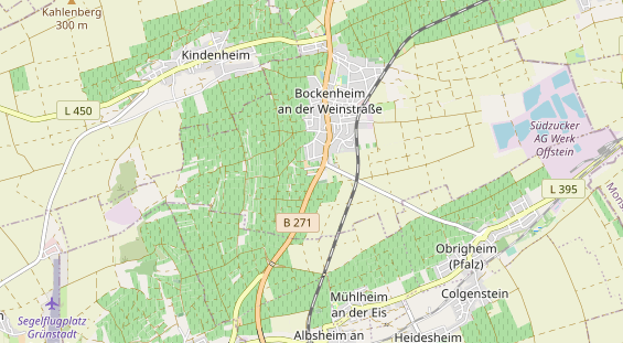 Area di sosta per camper sulla carta