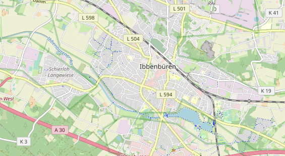 Area di sosta per camper sulla carta