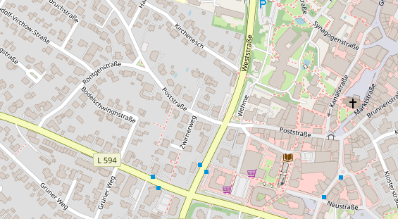 Stellplatz auf Satellitenbild